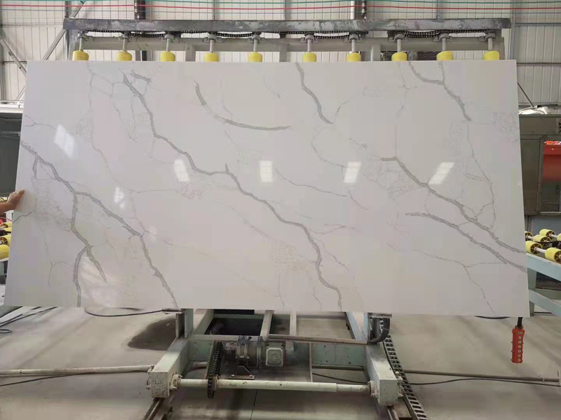 Luxury Calacatta white quartz countertop
